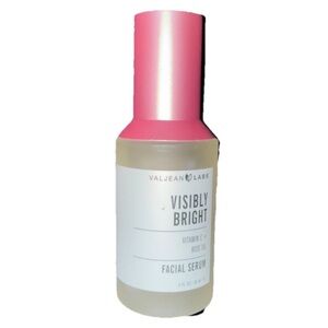 Valjean Labs Visibly Bright Vitamin C and Rose Oil Facial Serum 2 oz NEW